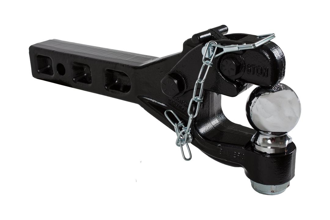 Buyers Products RM62000 6-Ton Receiver Mount Combination Hitch with 2 Inch Ball , Black