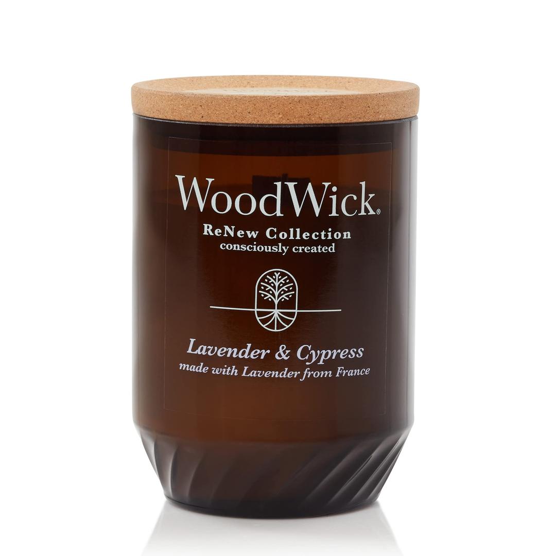 WoodWick® Renew Large Candle, Lavender & Cypress, 13 oz.