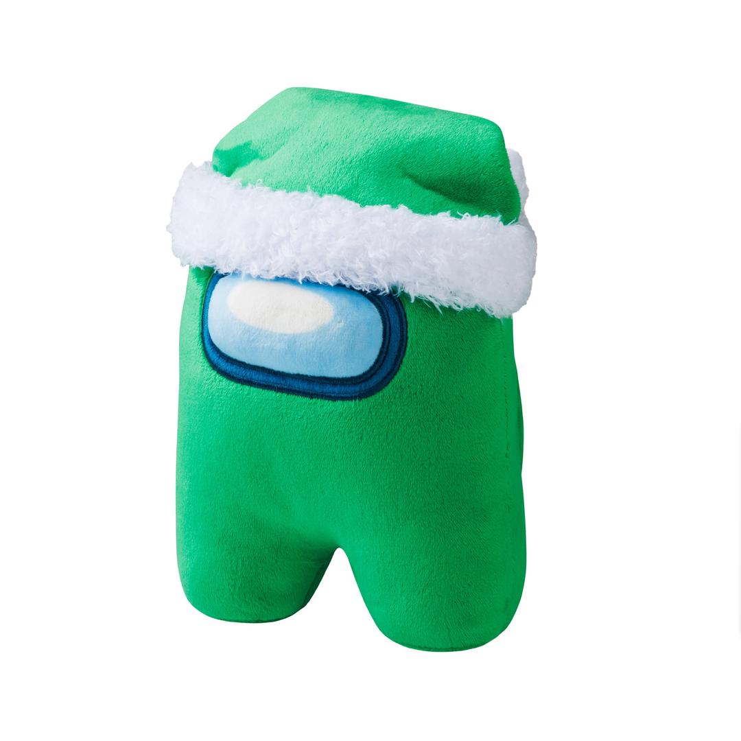 Among Us Plush Buddies Doll | Green Crewmate with Green Presents Dude Christmas 12 Inches - Huggable Among Us Plushie Collectibles | Playable Among Us Toys | Kids Toys - Soft Plushies, Stuffed Animals