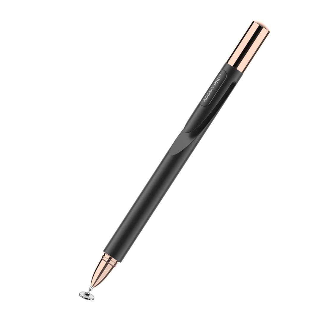 adonitPro 4 (Black) Luxury Capacitive Stylus Pen, High Sensitivity Fine Point and Precision,Stylus for iPad, Air, Mini, Android, iPhone, Surface, Other Touch Screens, Compatible for All Touchscreens