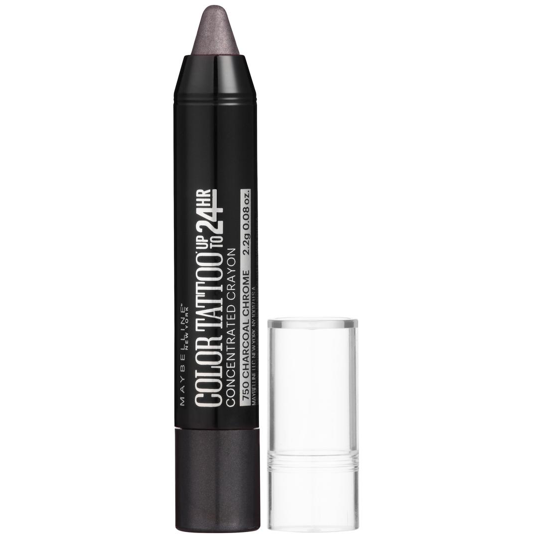 Maybelline Eyestudio ColorTattoo Concentrated Crayon,750 Charcoal Chrome, 0.08 oz.