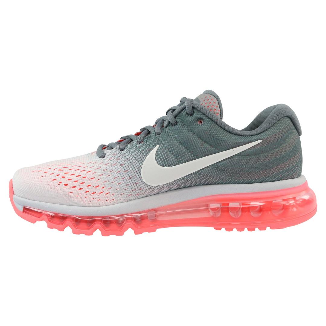 NikeWomen's Air Max 2017 Running Shoe Pure Platinum/White-Cool Grey-HOT Lava 5