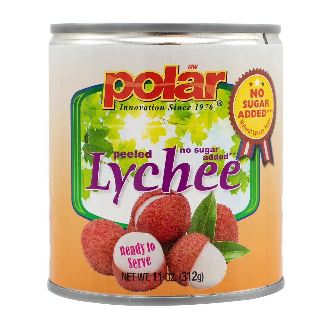 MW PolarPolar Lychee No Sugar Added, 11 Ounce (Pack of 12)