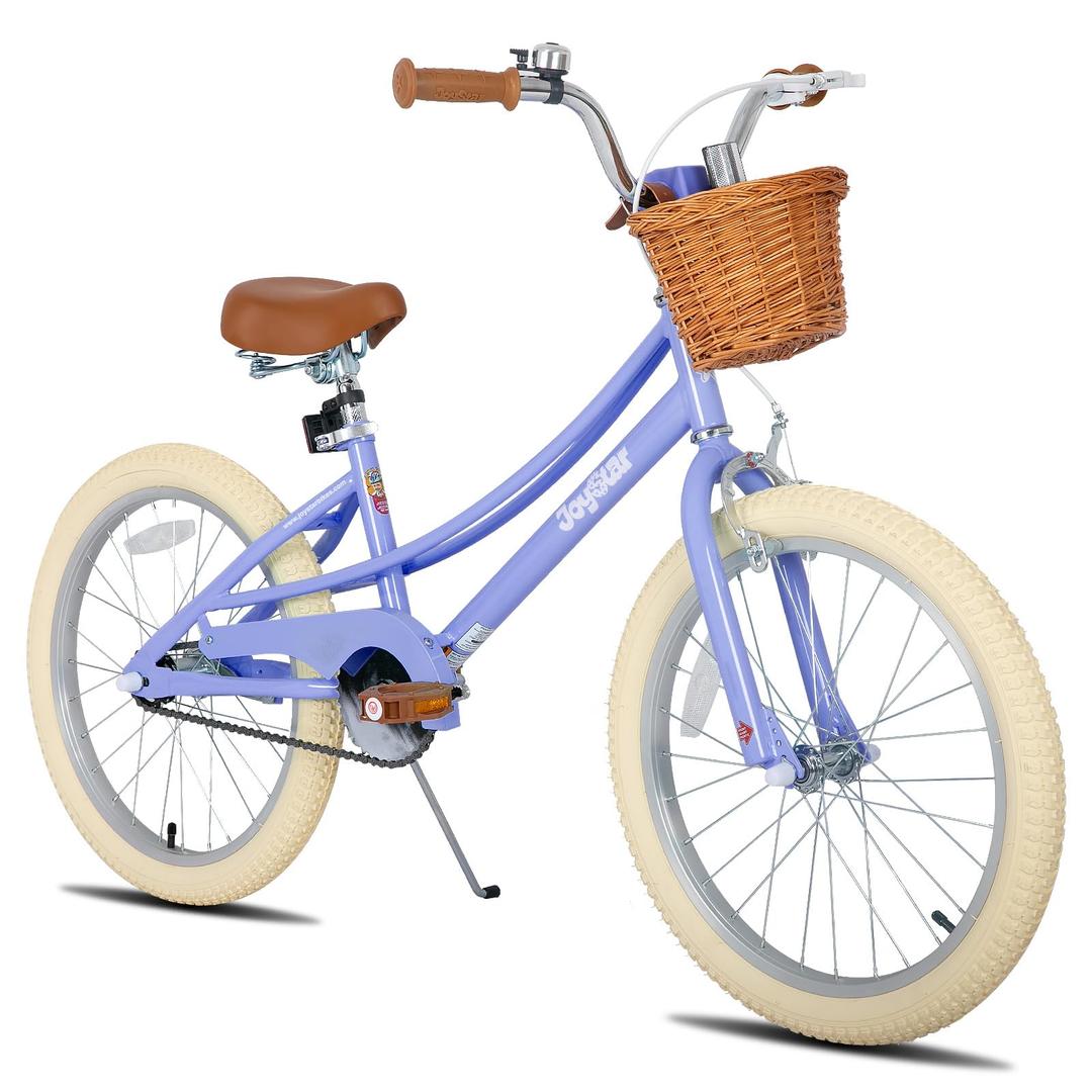 JOYSTAR Girls Bike for 2-12 Years Old Toddlers and Kids, 12" 14" 16" Kids Bike with Training Wheels, 20 Inch Kid's Bicycle with Kickstand, Retro Style Kids Bikes