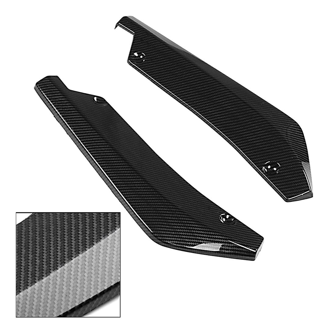 MAKINGTEC Car Rear Bumper Guard Diffuser, 2 PCS Splitter Front Bumper Lip Body Kit, Vehicle Blade Rear Shovel, Side Fender Skirt Lip Splitter, Guard Protector, Universal Size for Most Cars