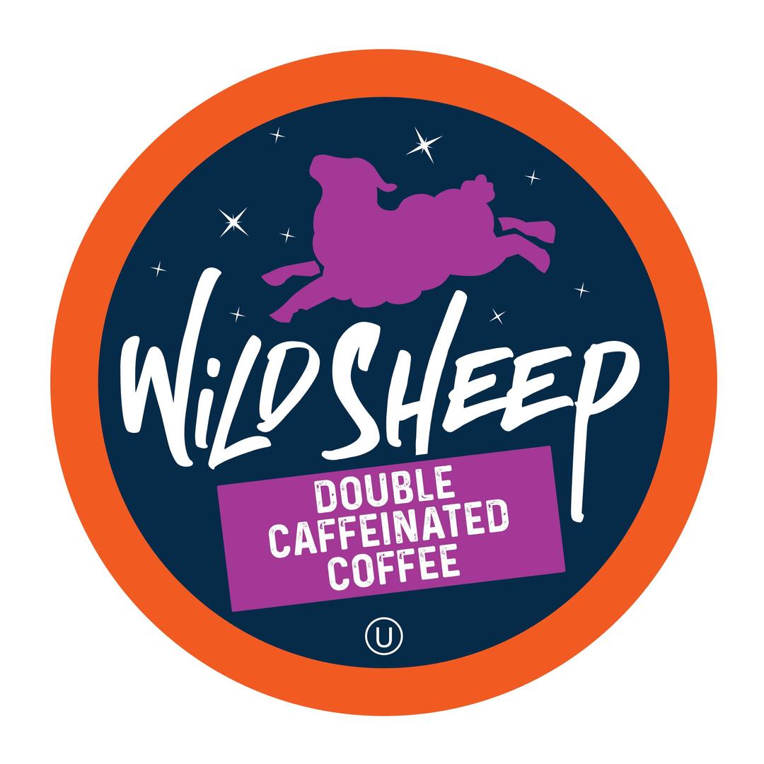 Wild SheepHigh Caffeine (Double Caffeinated) Coffee Pods, Compatible with Keurig K-Cup Brewers, Extra Caffeine in Recyclable Cups, 40 Count