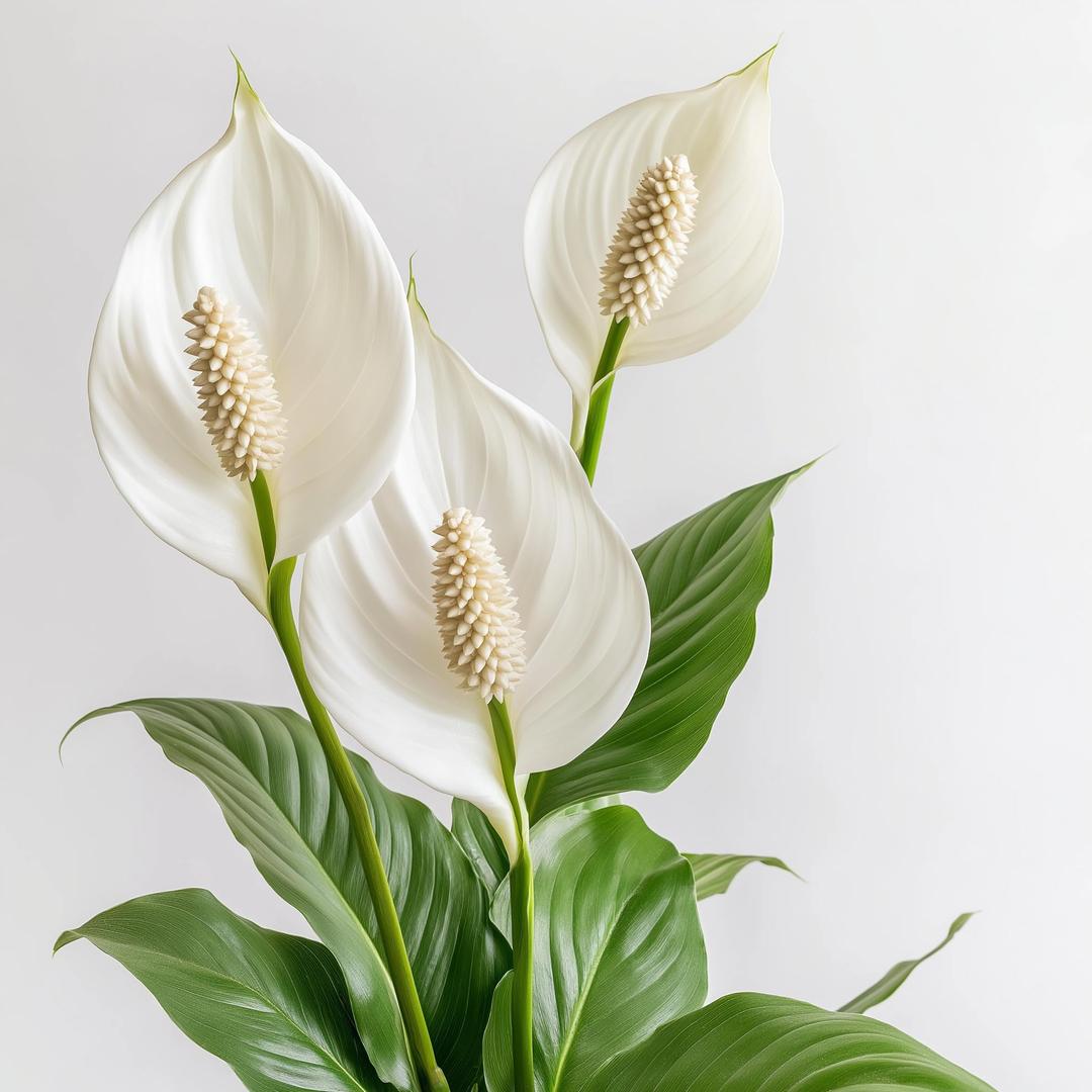 Spathiphyllum 'Peace Lily' Live Plant - Peacelily Plant Live Houseplant- Elegant Indoor Air Purifier - Low Maintenance Flowering Indoor Plant - CA Seller (Small Plant, 4" Pot, Not in Bloom Currently)