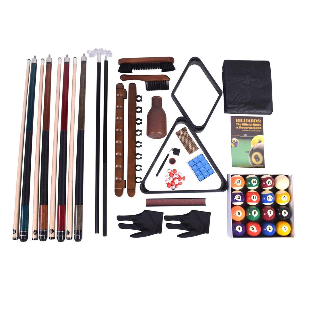 Pool Table Premium Billiard 20 Pieces Accessory Kit, Pool Cue Sticks Bridge Ball Sets,Premium Billiard Accessory kit Set, Includes All Accessories to Start a Billiards Game