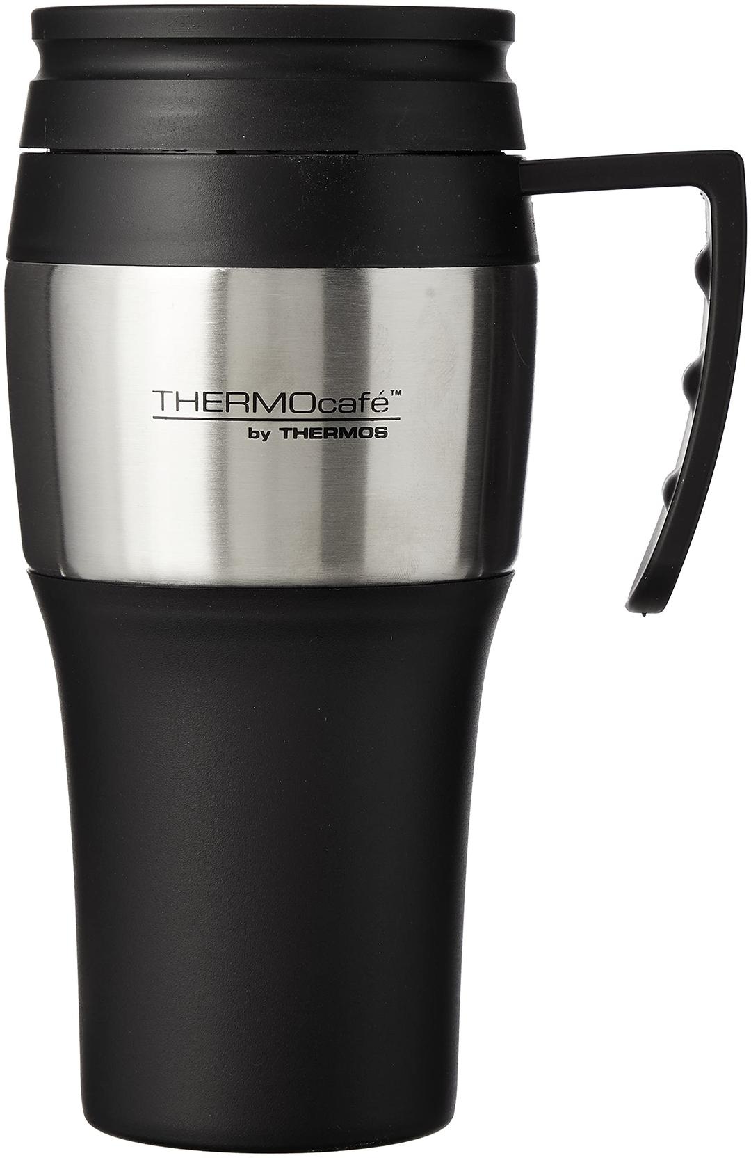 ThermosThermocafe 2010 Steel Travel Mug, 0.4 Litre, 1 Unité (Lot de 1)