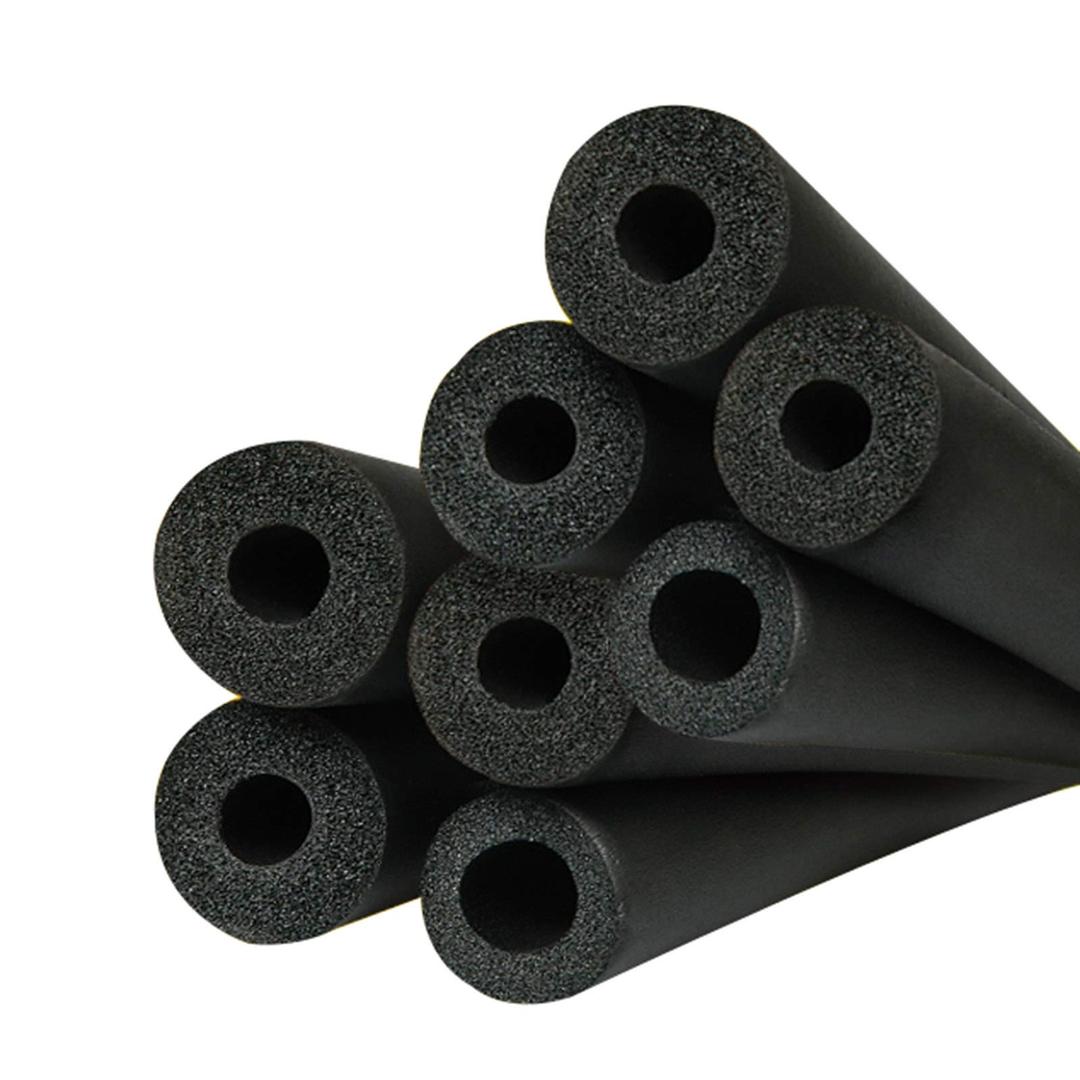 LIUU High Density Pipe Insulation Foam Tube,Floor Heating Pipe Insulation,Black Pipe Insulation Tubing,No Formaldehyde,Sound Insulation and Noise Reduction,Inner Diameter: 6mm~60mm