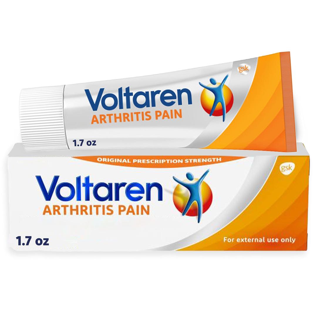 VOLTARENArthritis Pain Gel for Powerful Topical Arthritis Pain Relief, No Prescription Needed - 1.7 oz/50 g Tube