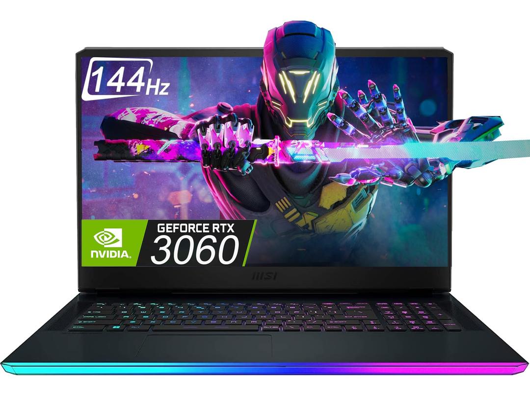 MSI Raider GE76 Gaming Laptop, Intel Core i7-12700H, GeForce RTX 3060 6GB, 17.3" 144Hz FHD Display, 64GB DDR5, 2TB NVMe SSD, Thunderbolt 4, FHD Webcam, RGB Backlit, WiFi 6, IST Cable, Win 11 Home