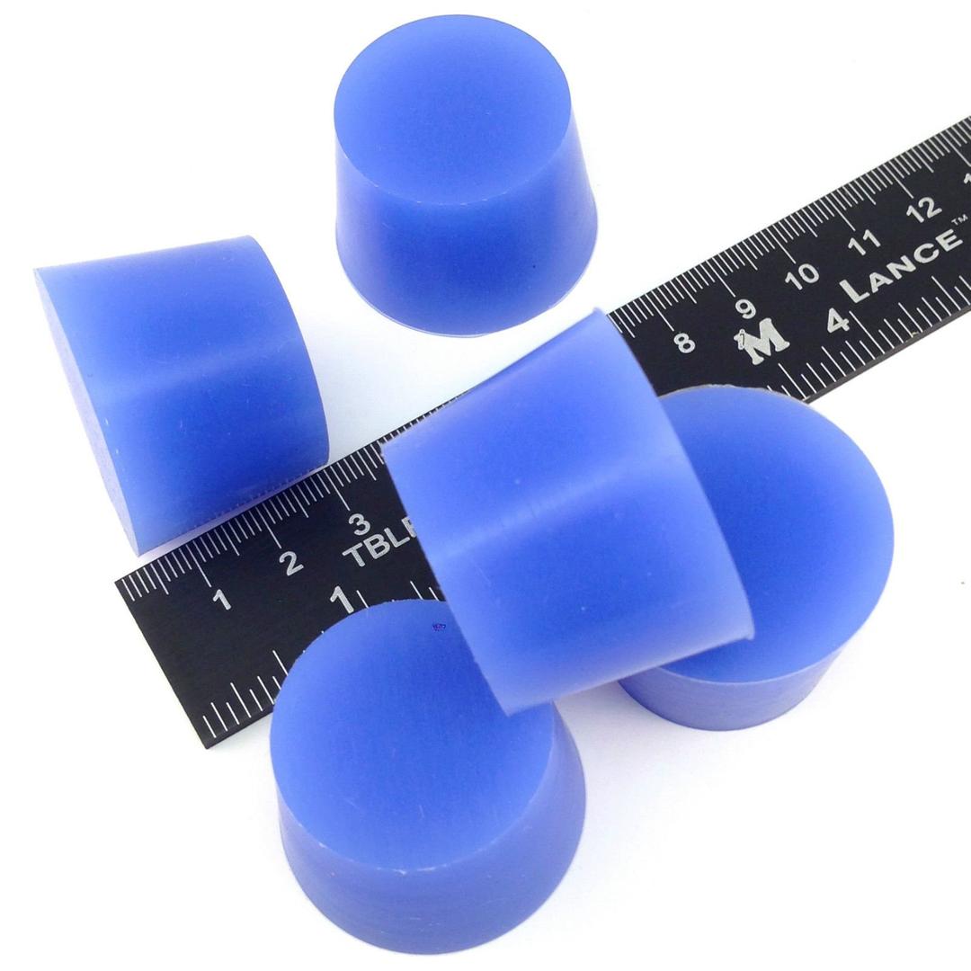 High Temp Masking Supply 1.187" x 1.437" STP7 Silicone Rubber Plugs - 5 Pack - Tapered Stoppers for Powder Coating, Painting, Ceramic Coating, Sealing Holes - Non-Toxic, Flexible, Reusable