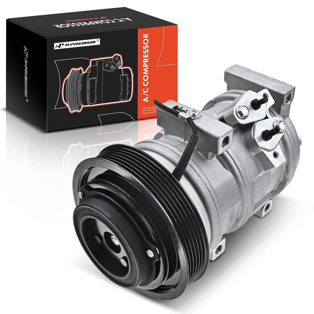 A-Premium A/C Compressor with Clutch Compatible with Honda Accord 2003-2007, Odyssey 2005-2007, Pilot 2005-2008, Ridgeline & Acura MDX TL, 3.0L 3.2L 3.5L