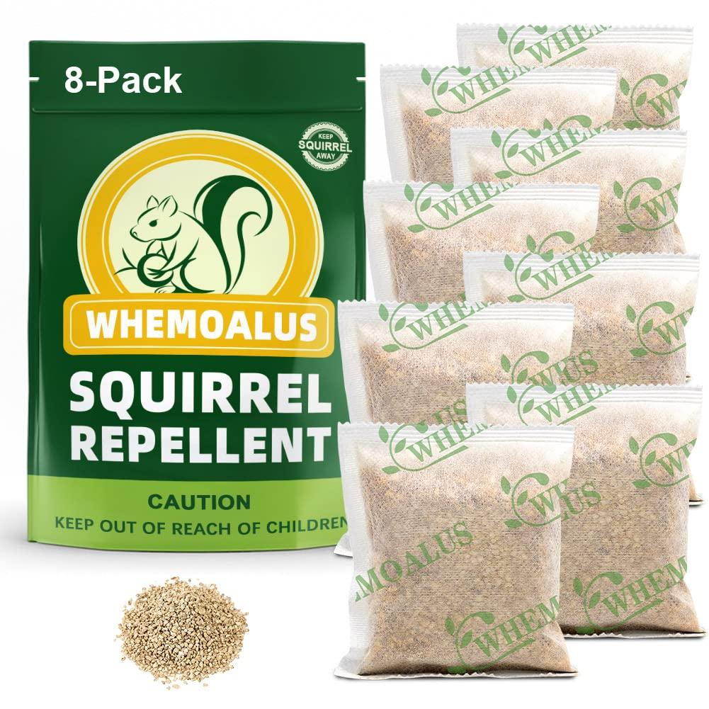 Squirrel Repellent Outdoor, Chipmunk Repellent Outdoor, Keep Squirrel Away, Outdoor Squirrels Repellent for Attic, Squirrels Repellent for Garden, Squirrel Deterrent Mint 8 Packs