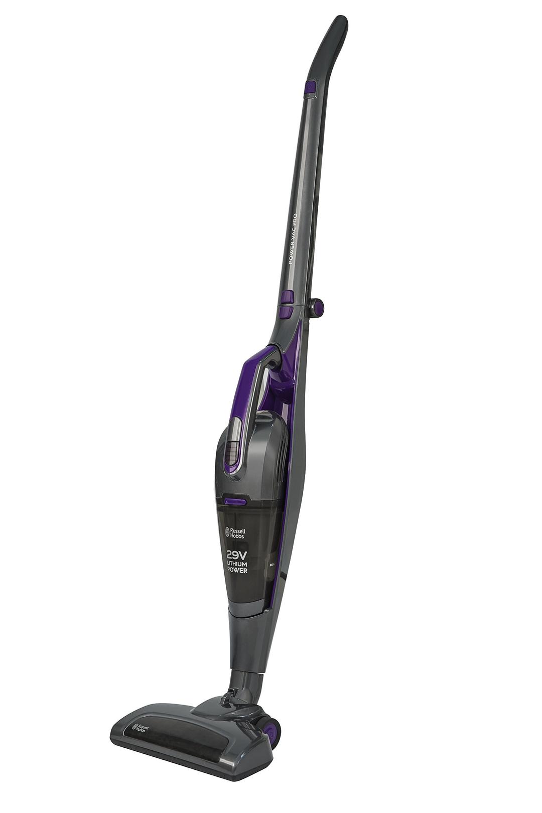 Russell Hobbs RHSV2901 29v Turbo Vac Pro 2 in 1 Vacuum Cleaner Gun Metal Grey & Purple [Energy Class A] - Free 2 year guarantee [Energy Class A]