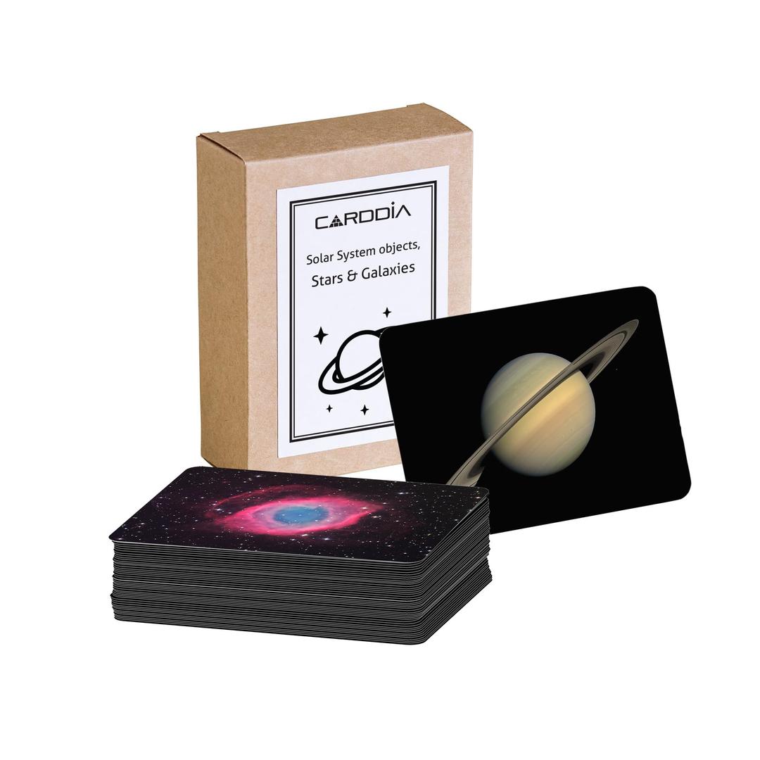 CARDDIA Astronomical Objects STEM Flashcards (Including Solar System Planets, Minor Planets, Satellites, Galaxies, Clusters, Nebulae...)