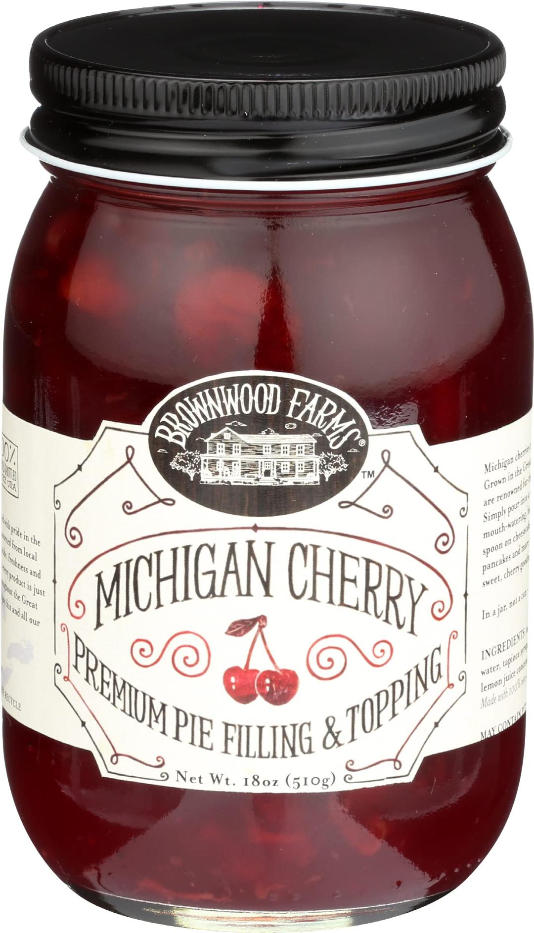 BROWNWOOD FARMS Michigan Cherry Pie Filling, 18 OZ