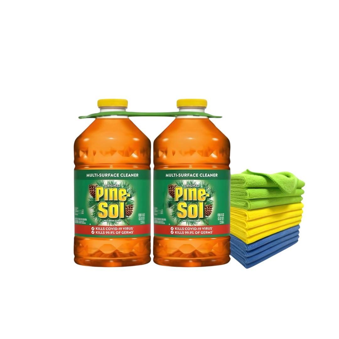 Pine-Sol All Purpose Cleaner Jugs, Pine, 100 Fl Oz, (Pack of 2)