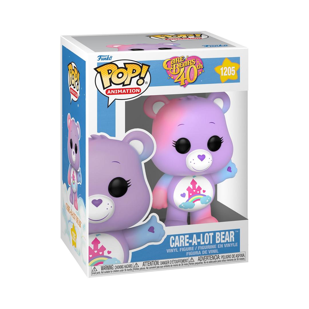 FunkoPop! Animation: Care Bears 40th Anniversary - Care-A-Lot Bear with Translucent Glitter Chase (Styles May Vary)