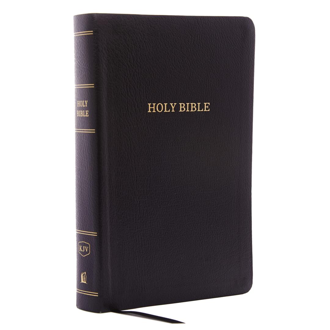 KJV Holy Bible: Personal Size Giant Print with 43,000 Cross References, Black Bonded Leather, Red Letter, Comfort Print: King James Version Bonded Leather – Large Print, October 3, 2017