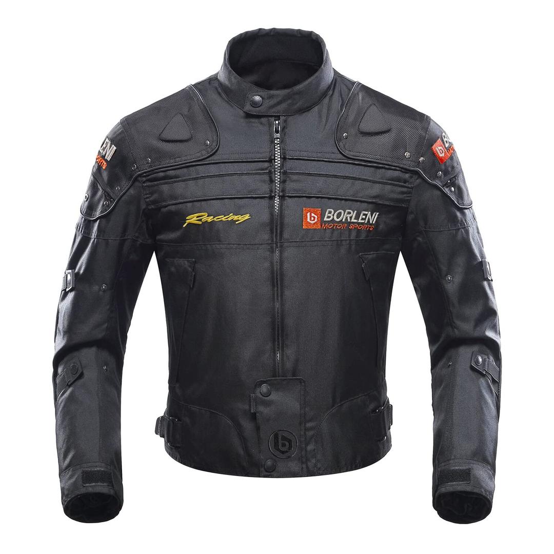 BORLENI Motorcycle Jacket Motorbike Riding Jacket Windproof Motorcycle Full Body Protective Gear Armor