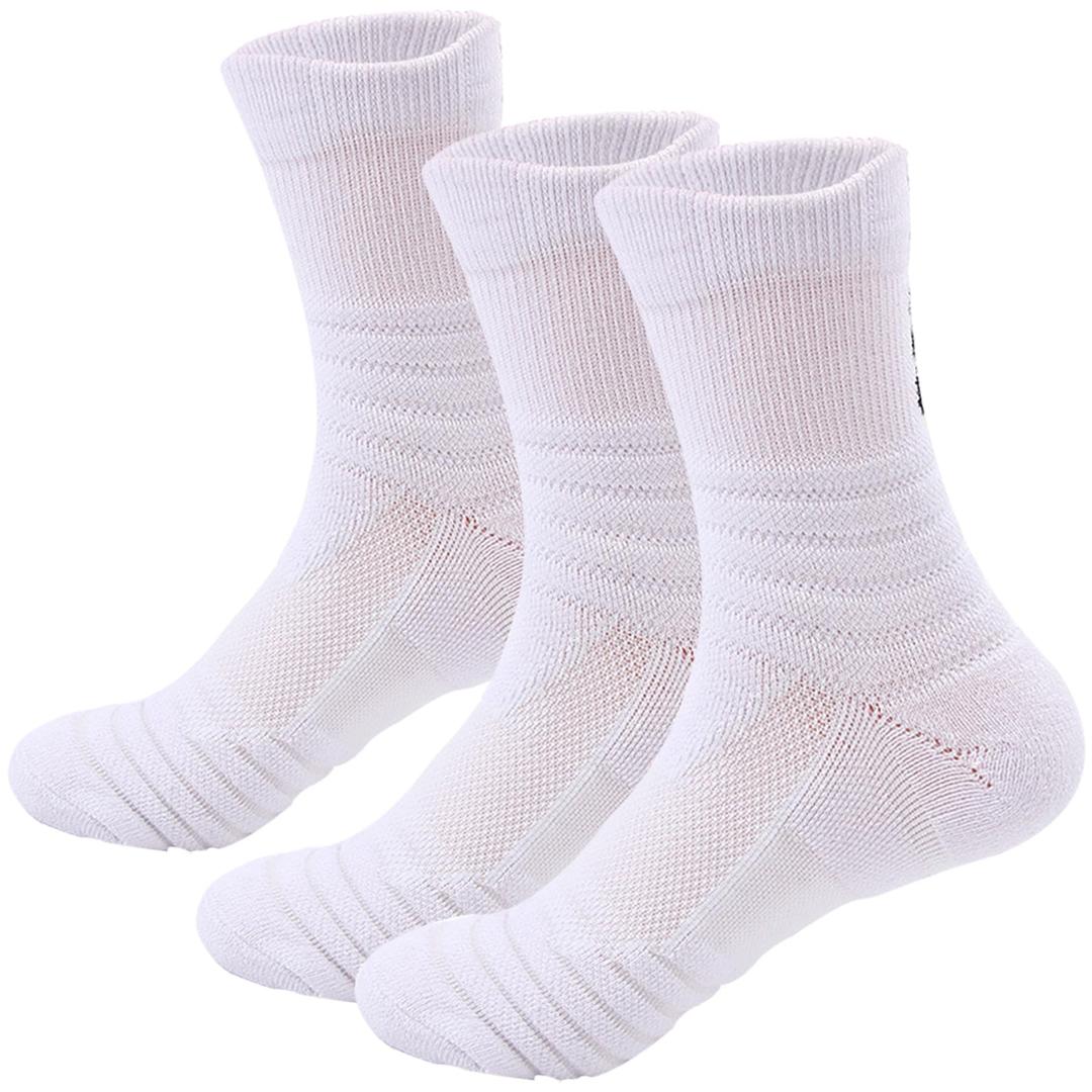 Cycling Socks Men Outdoor Recreation Cycling Cushioned Socks 3Pairs