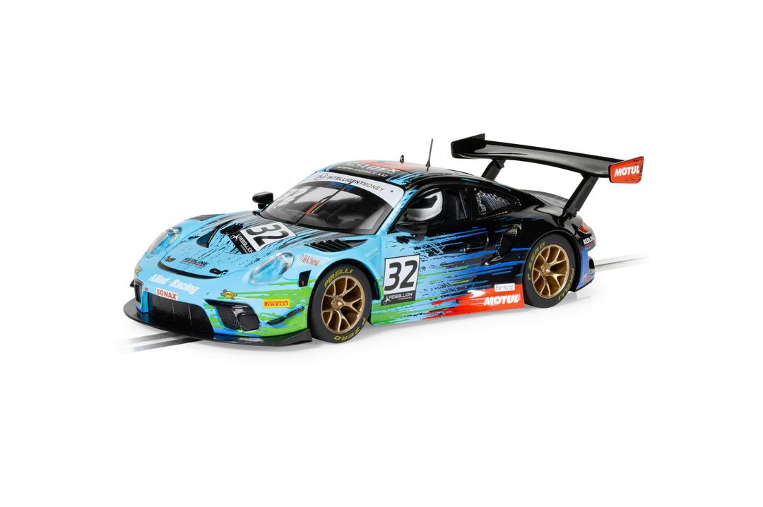 ScalextricPorsche 911 GT3 R Redline Racing #32 Spa 2022 1:32 Slot Race Car C4460