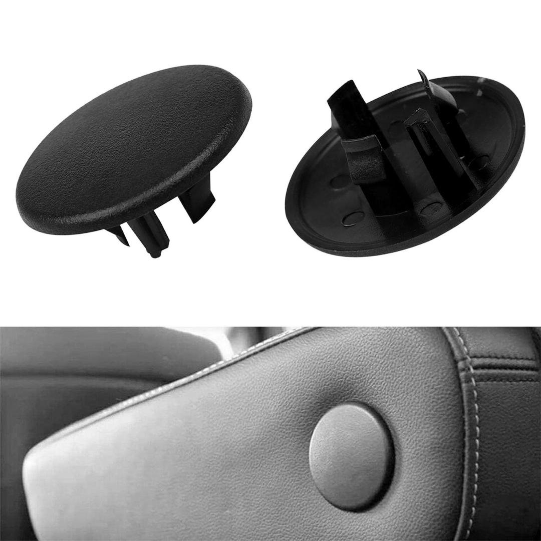 2PCS Armrest Cover Bolt Buckle for GMC Chevrolet Cadillac Escalade ESV4 Tahoe Suburban Yukon, Car Arm Rest Cover Cap Handle Fastening Trim Bolt Replacement OEM 15279689 Accessories (Black)