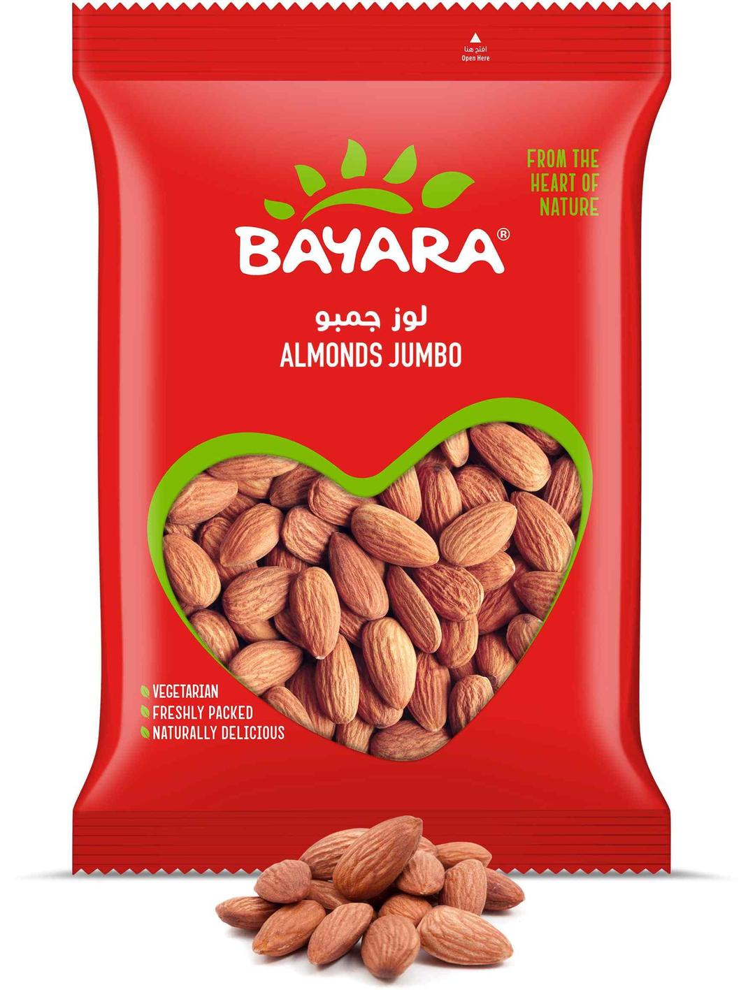 Bayara Almonds Jumbo, 400 grams