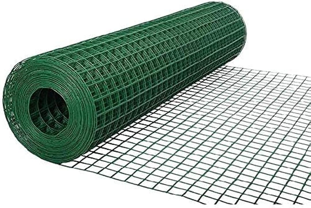 Robustline Wire Mesh Fencing, Galvanized PVC Coated Garden Fencing, Green Steel Nets for Farming Fence, Plant Chicken Wire Fence and Animals Hen-houses Small (3.67 Mtr) (3/4" X 4FT X 12FT X 19MM)