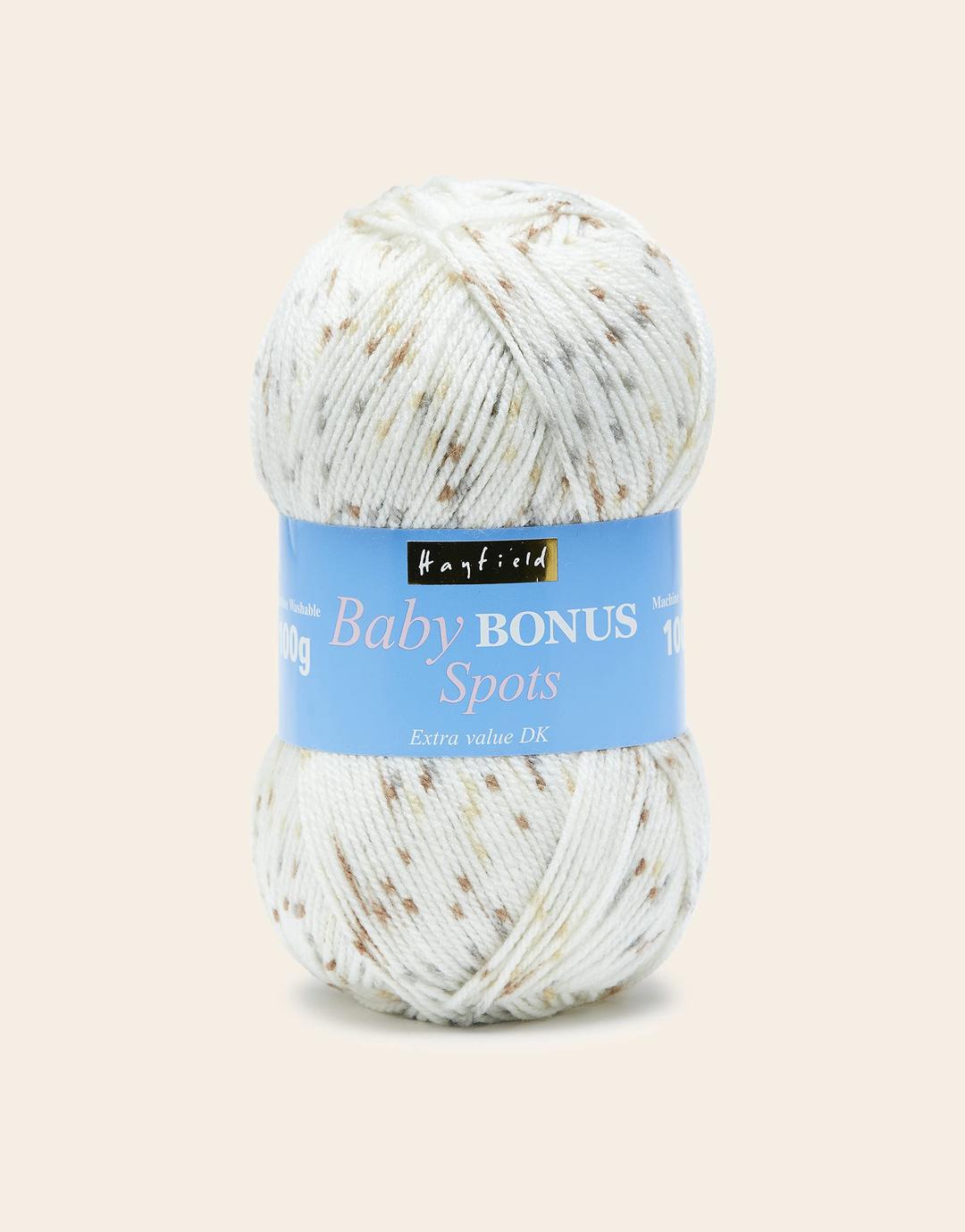 Hayfield Baby Bonus Spots DK Double Knitting, Pebbles (205), 100g by Sirdar