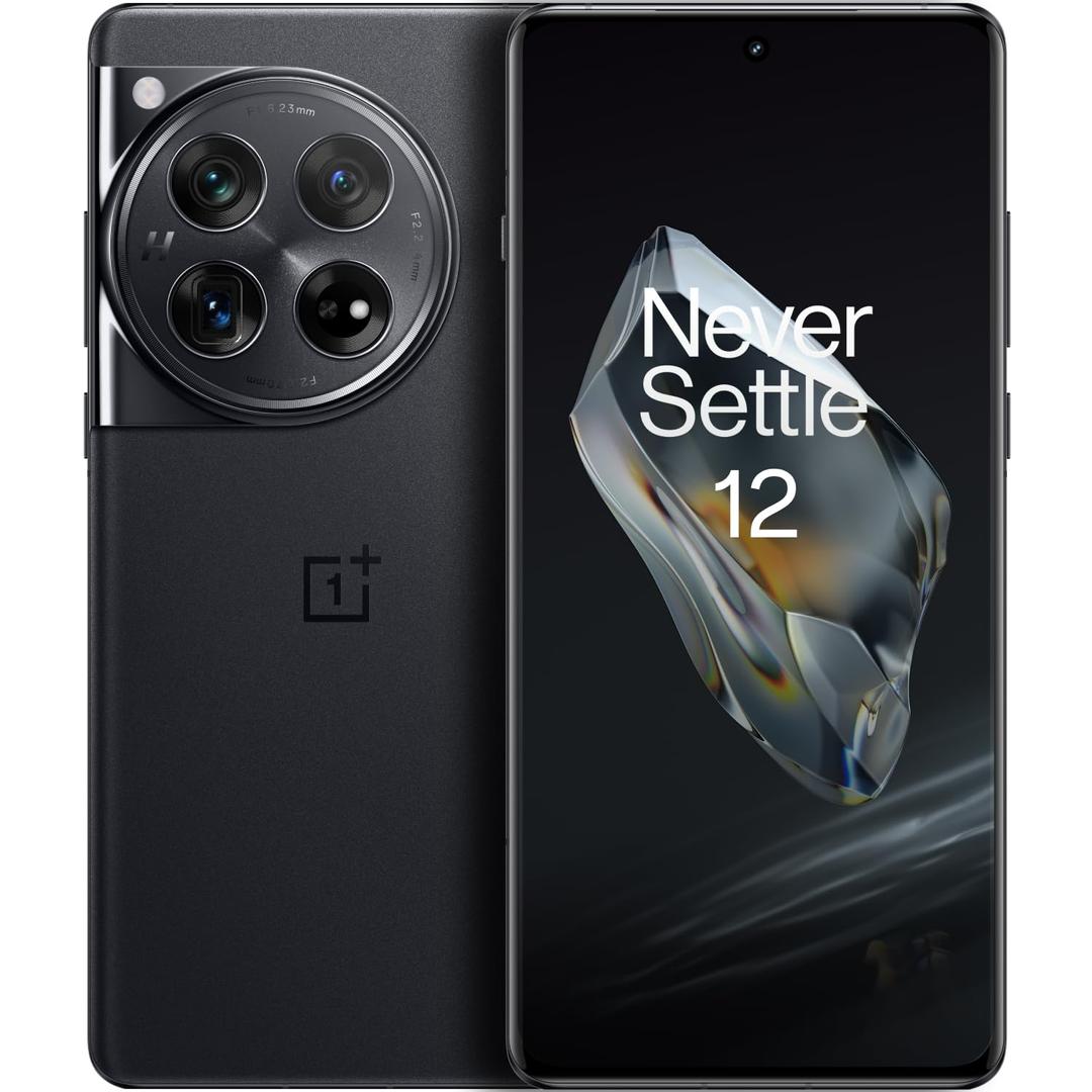 OnePlus12,12GB RAM+256GB,Dual-SIM,Unlocked Android Smartphone,Supports Fastest 50W Wireless Charging,with The Latest Mobile Processor,Advanced Hasselblad Camera,5400 mAh Battery,2024,Silky Black