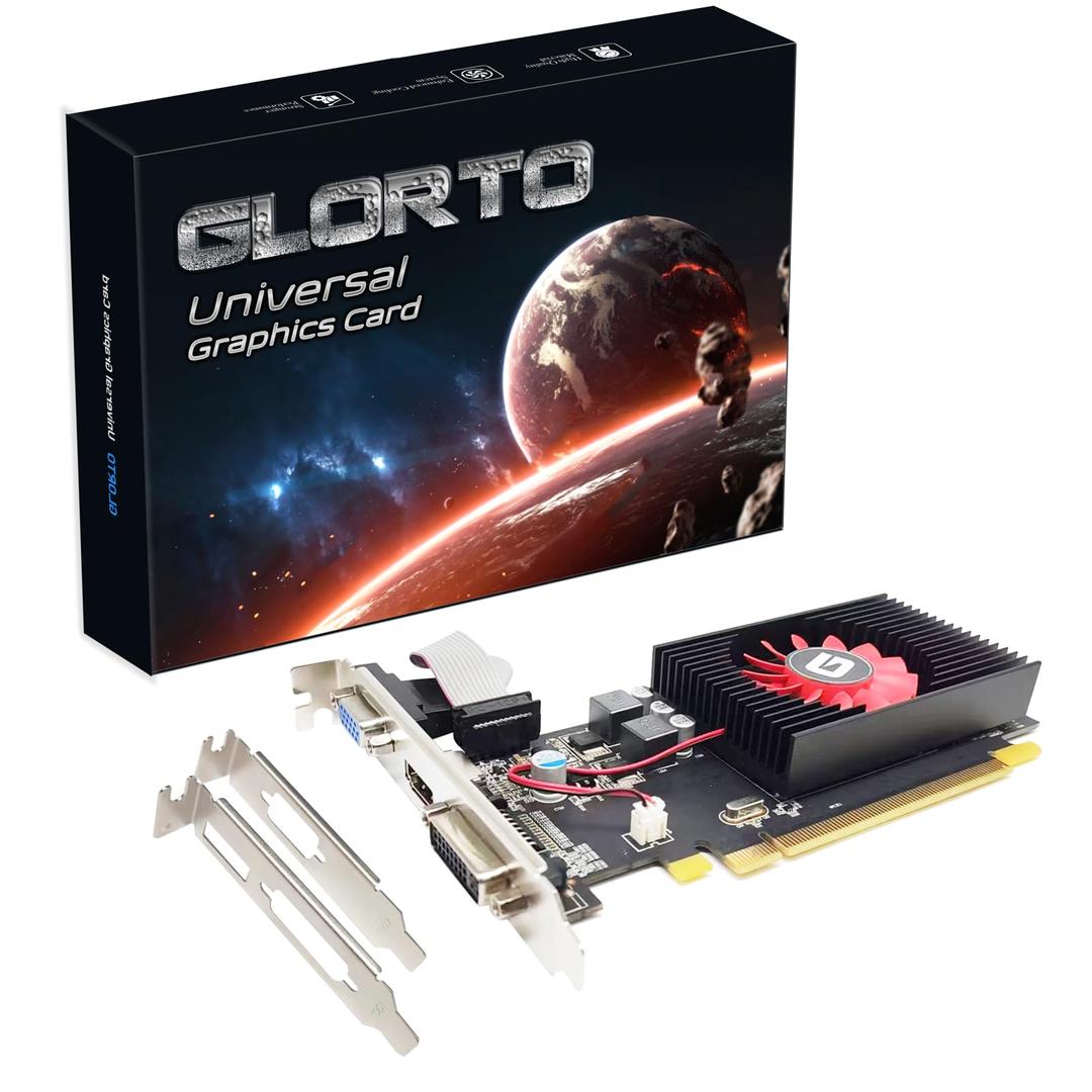 Radeon HD 5450 1GB DDR3 Low Profile Graphics Card, PCI Express 2.0 x16, HDMI/VGA/DVI, Entry Level GPU for PC, SFF and HTPC