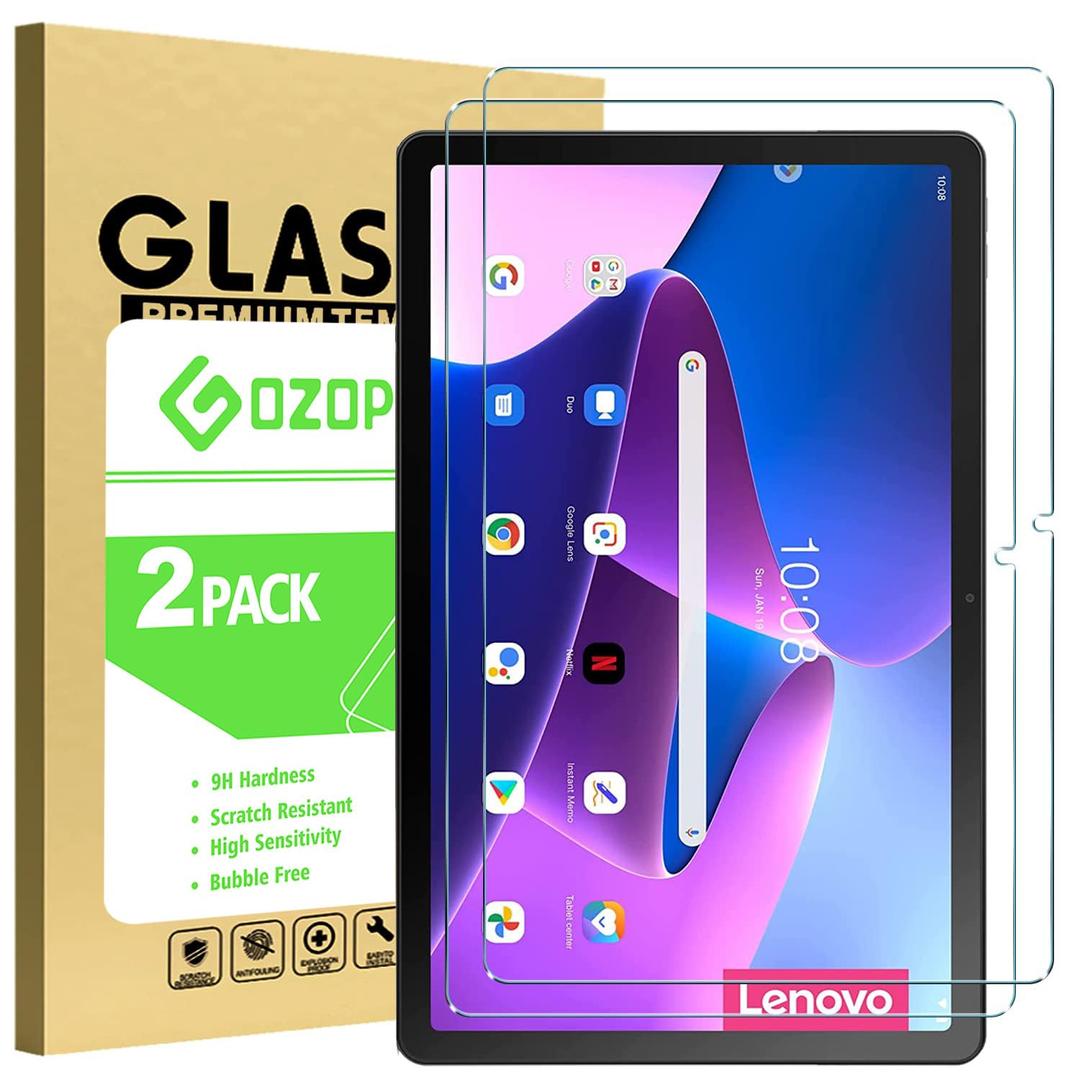 GOZOPO Screen Protector for Lenovo Tab M10 Plus 3rd Gen 10.6" 2022 (TB-125FU/128FU/128XU), Screen Anti-Scratch Tempered Glass Film, 2 Pack