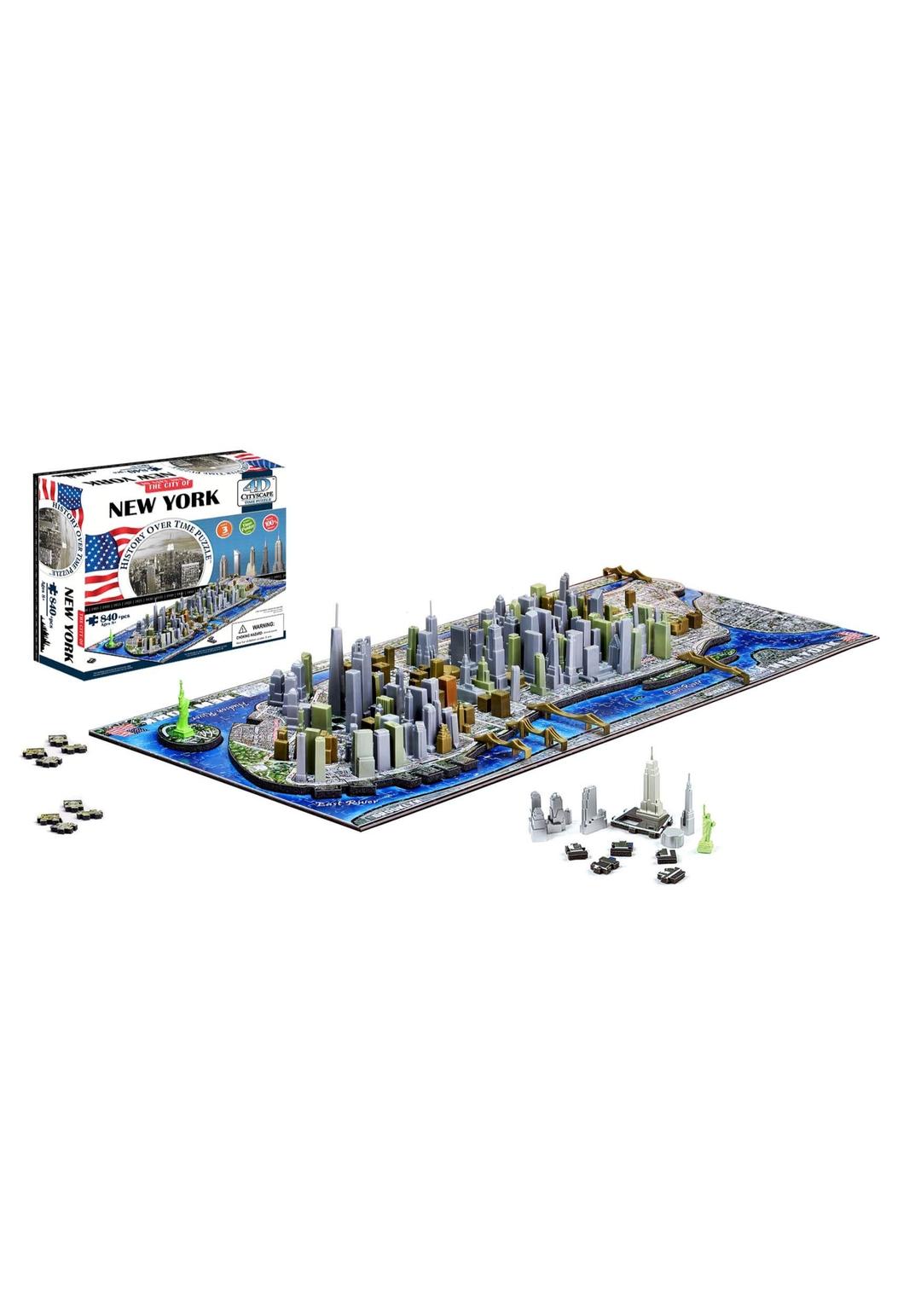 4D New York City Skyline Time Puzzle