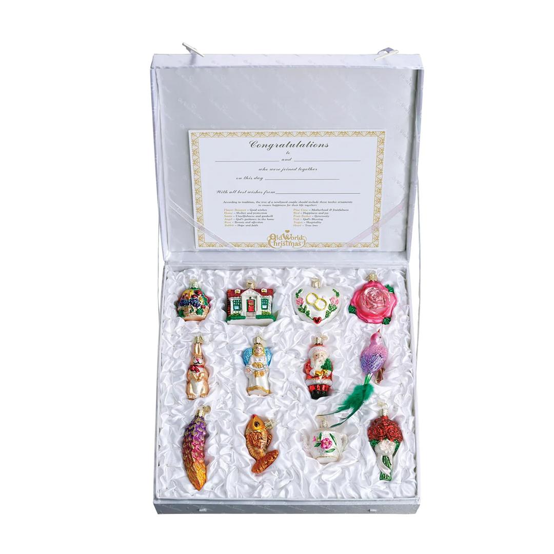 Old World ChristmasBride's Collection Ornament Box Set