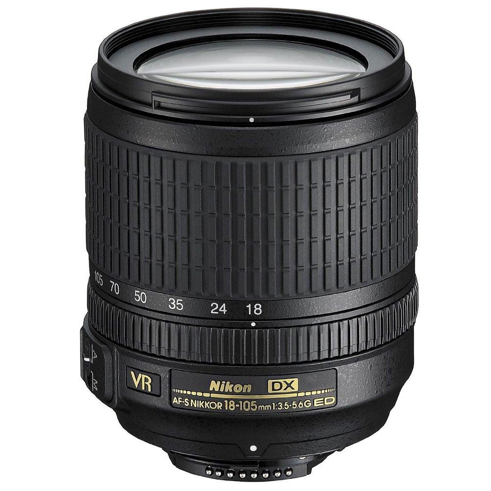 New 18-105mm f/3.5-5.6 AF-S DX VR ED Nikkor Lens for Nikon Digital SLR Cameras D3000 D3100 D3200 D3300 D5100 D5200 D5300 D7000 D7100 D90