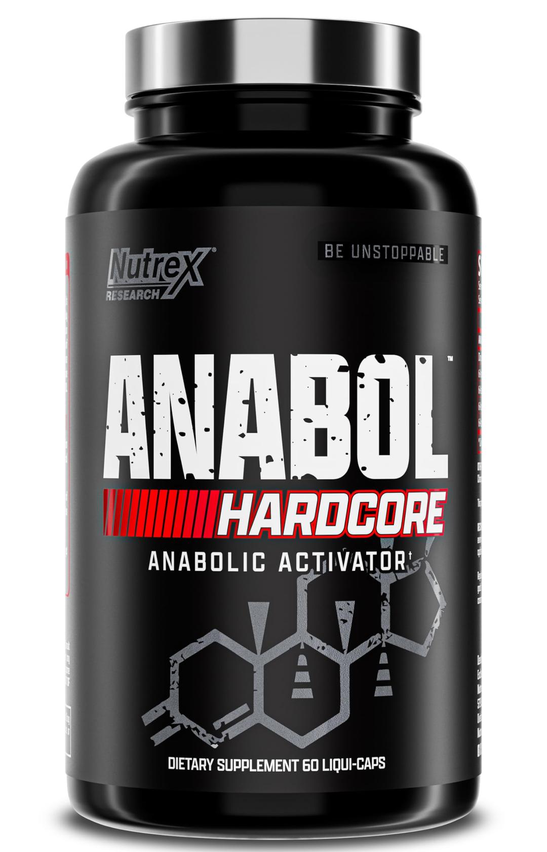 Nutrex Research Anabol Hardcore Anabolic Activator, Muscle Builder and Hardening Agent, 60 Pills