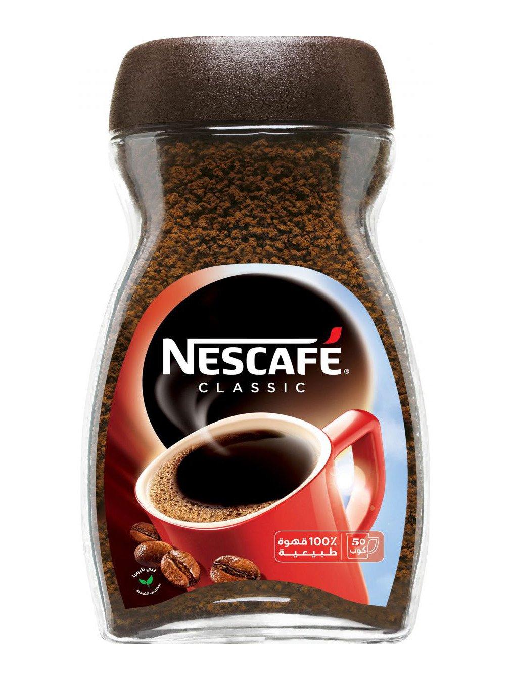 100% Pure Natural NESCAFE Classic Instant Coffee Dark Roast Beans Cup Jar 100 gm