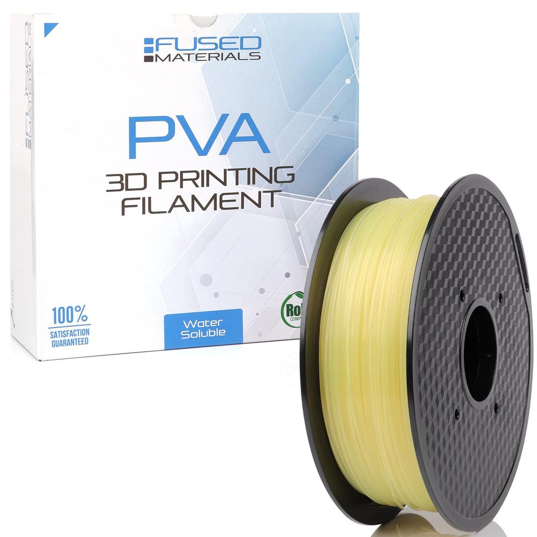 PVA 3D Printer Filament, 1.75mm, 1kg roll - Dissolvable Filament - Water Soluble Filament for 3D Printers and 3D Pens