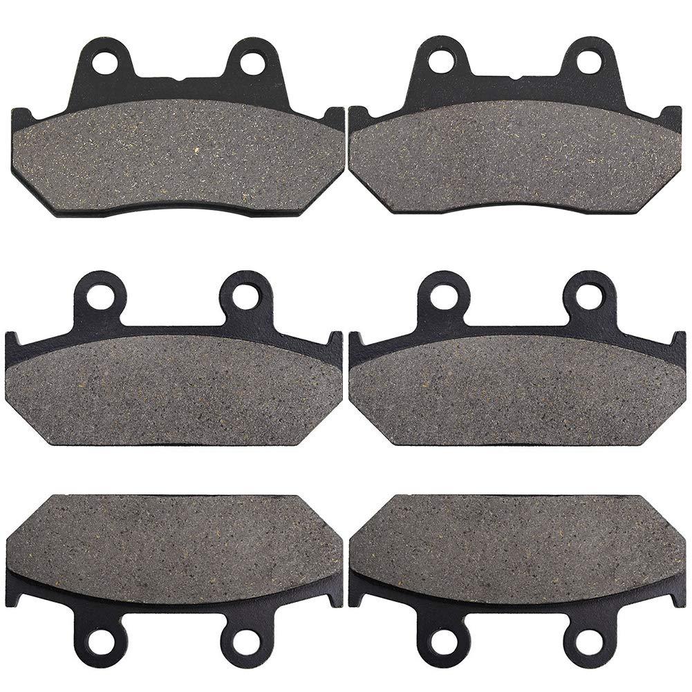 Yerbay Motorcycle Front and rear Brake Pads for Honda GL1500 Goldwing 1500 SE L1988 1989 1990 1991 1992 1993 1994 1995 1996 1997 1998 1999 2000