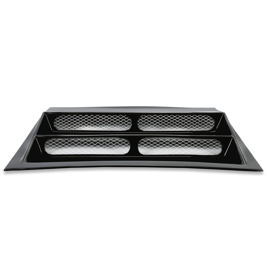 HECASA Hood Scoop Compatible with Hummer H1 HMMWV HUMVEE Cold Air Flow Stainless Painted Black Steel Hood Scoop Vent