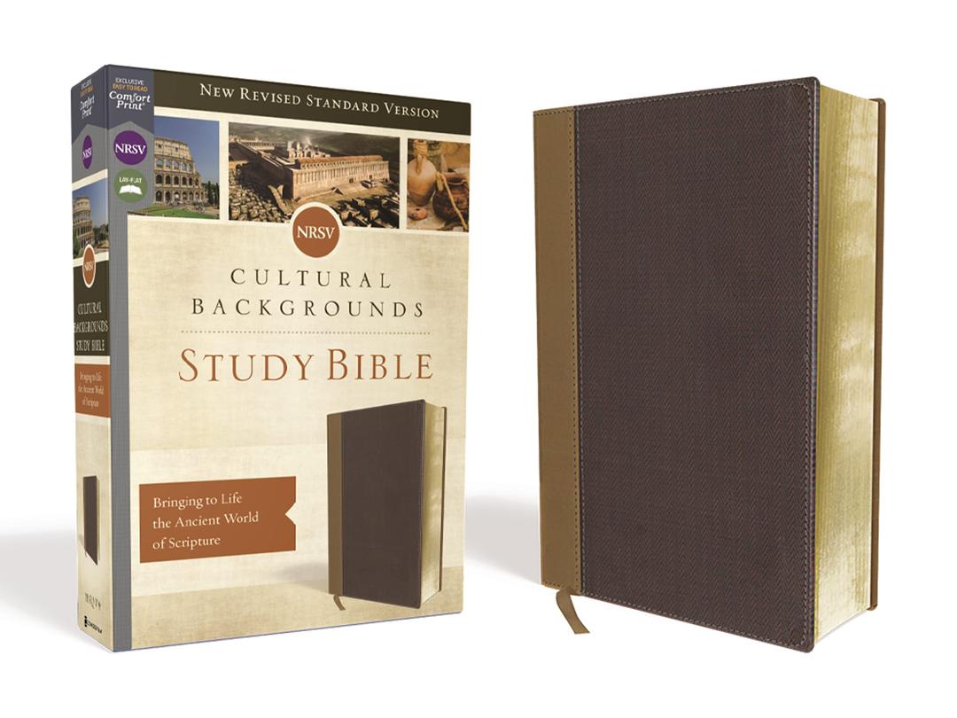 NRSV, Cultural Backgrounds Study Bible, Leathersoft, Tan/Brown, Comfort Print: Bringing to Life the Ancient World of Scripture Imitation Leather – March 12, 2019