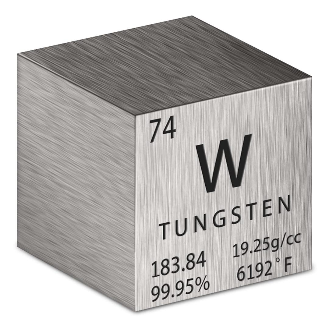 Cube Density Cubes High Density Element Cube for Element Collections Lab Experiment Material Heavy Small Objects Experience(Tungsten,1 Inch)