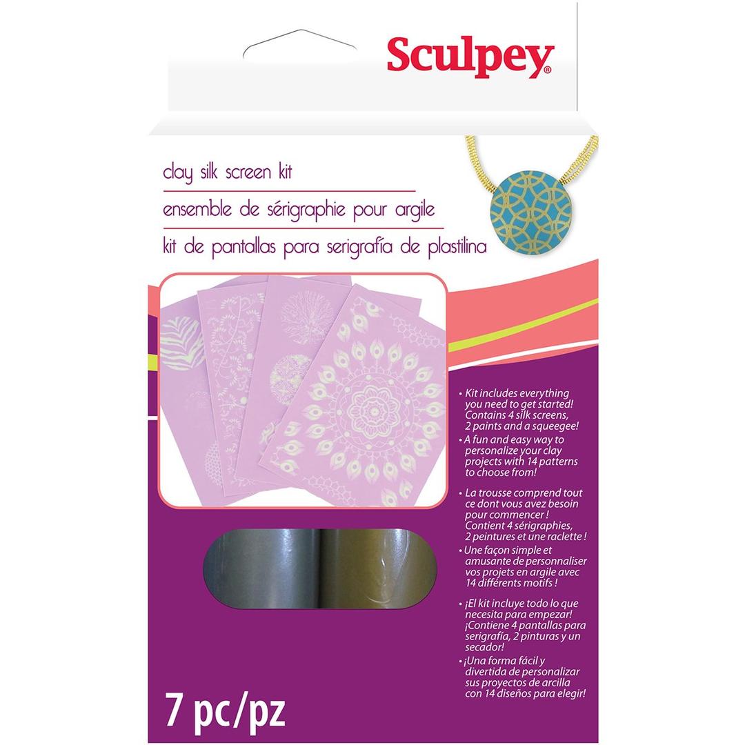 Polyform K34007 Sculpey Silkscreen Kit, Metallic