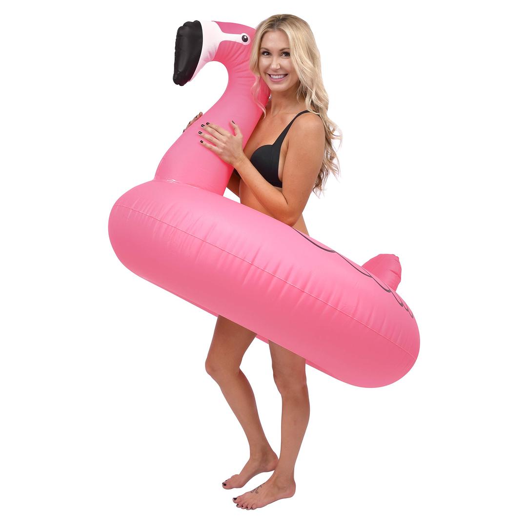 GoFloats Flamingo Pool Float Party Tube - Inflatable Rafts, Adults & Kids