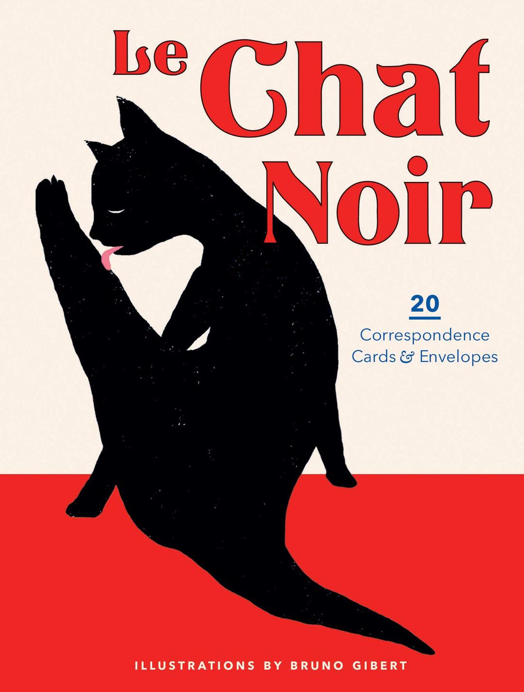 Le Chat Noir: 20 Correspondence Cards & Envelopes (Cat Stationery Blank Card Set, Gift for Cat Lovers)