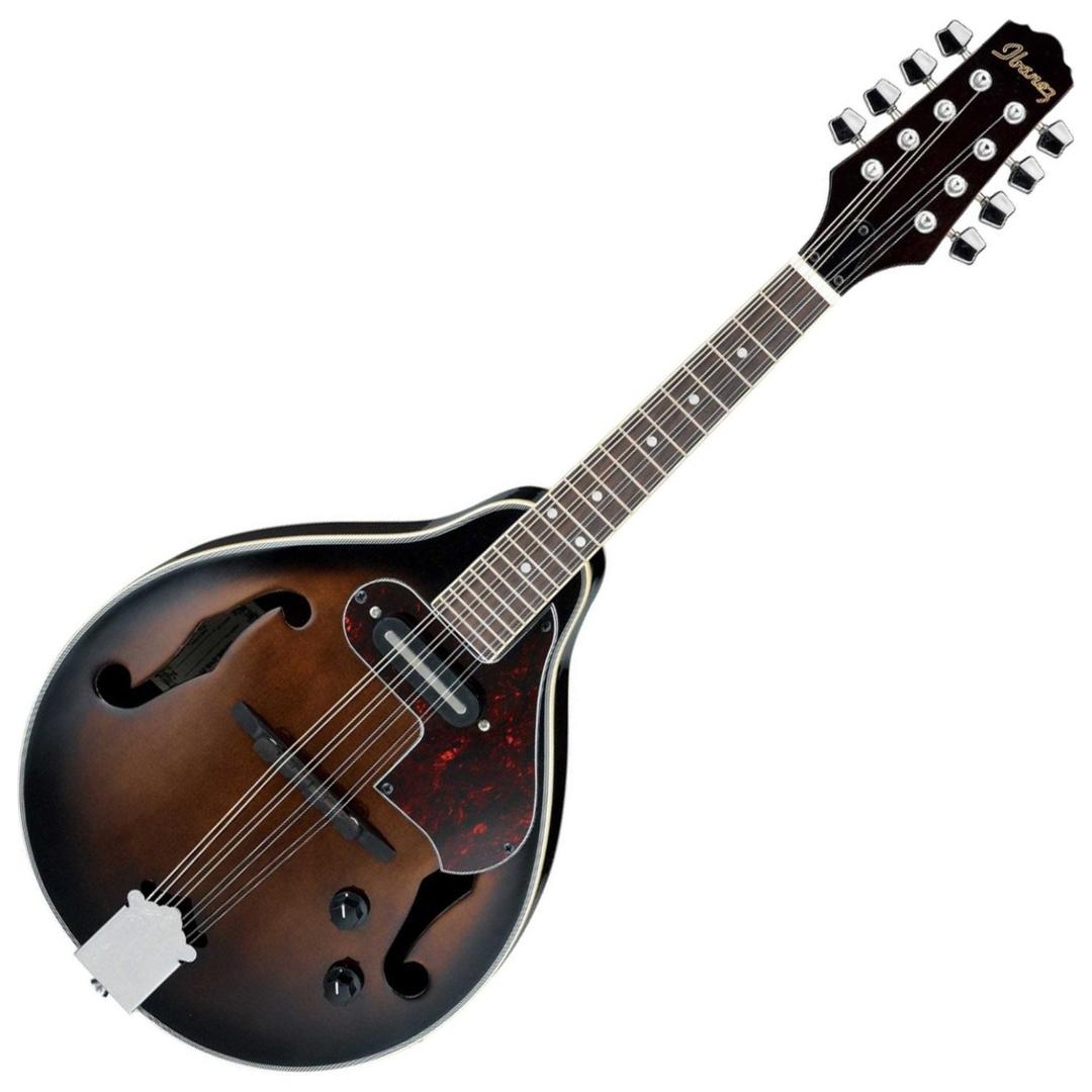 Ibanez, 8-String Mandolin, Right, Dark Violin Sunburst (M510EDVS)