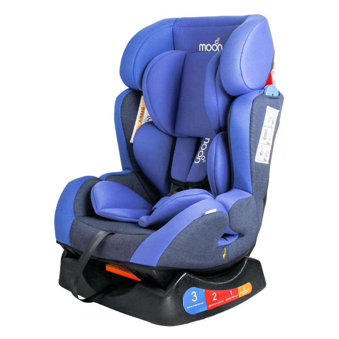 MOON Sumo Car Seat – Birth to 6yrs Baby Travel Gear – Convertible Rear & Forward-Facing Booster Seat – Reclining Car Seat for Group 0-1-2 – Child Comfort Car Accessories - Cobalt Blue